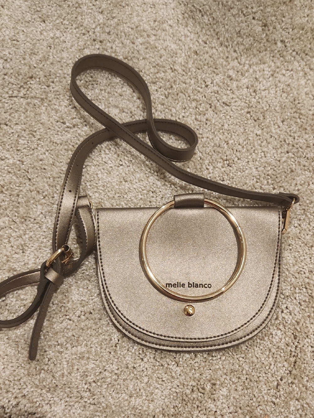Melie Bianco Bronze Crossbody with Gold Hardware - Picture 4 of 7